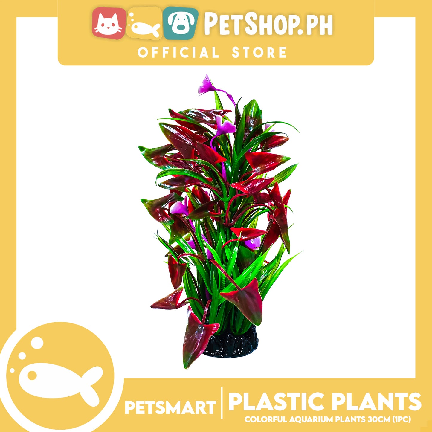 QL 30cm Plastic Plant For Aquarium, Artificial Fish Tank Water Grass Plants, Aquarium Plant Ornament Decoration Accessories