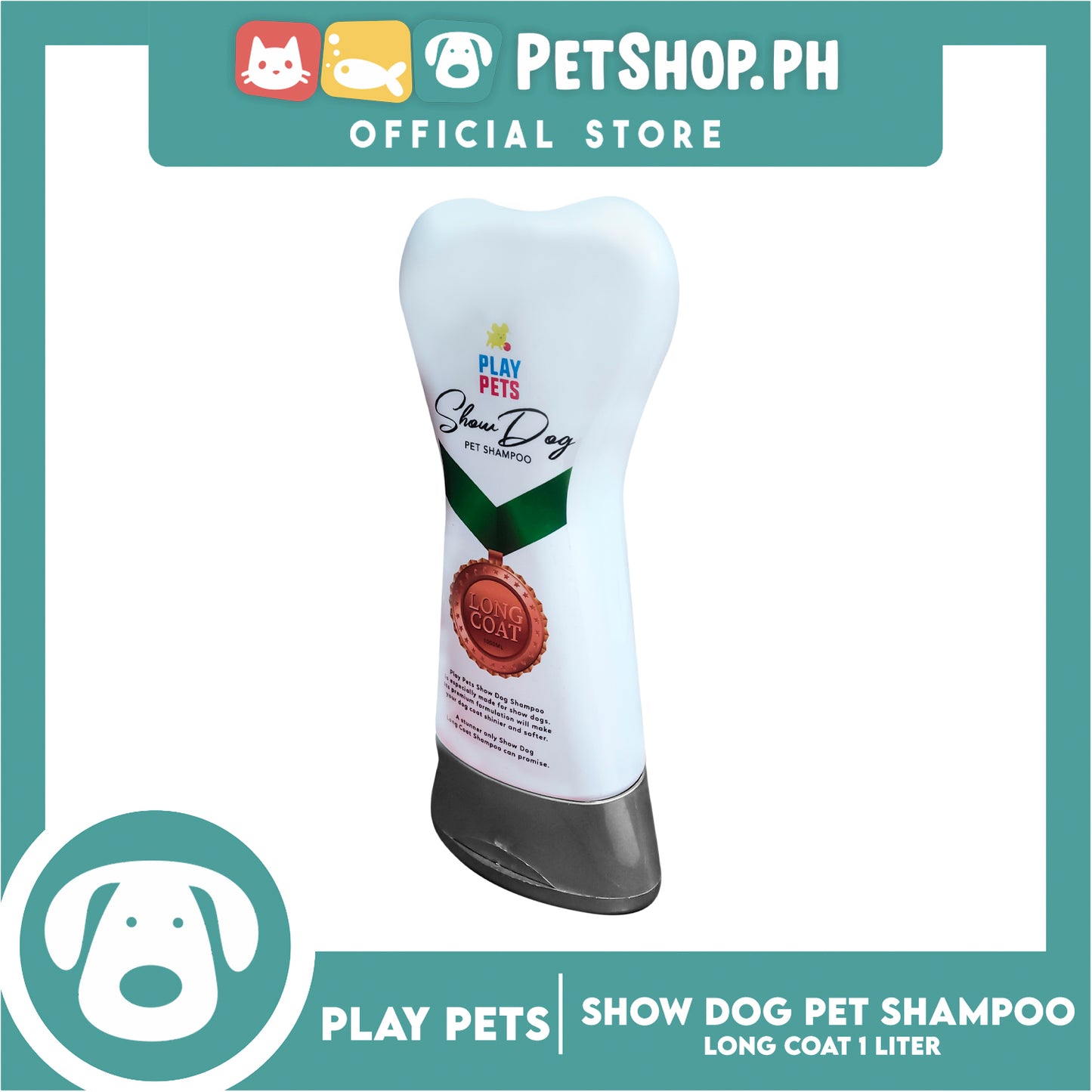 Play Pets Show Dog Pet Shampoo Long Coat 1000ml Whitening Dog Shampoo, Dog Grooming
