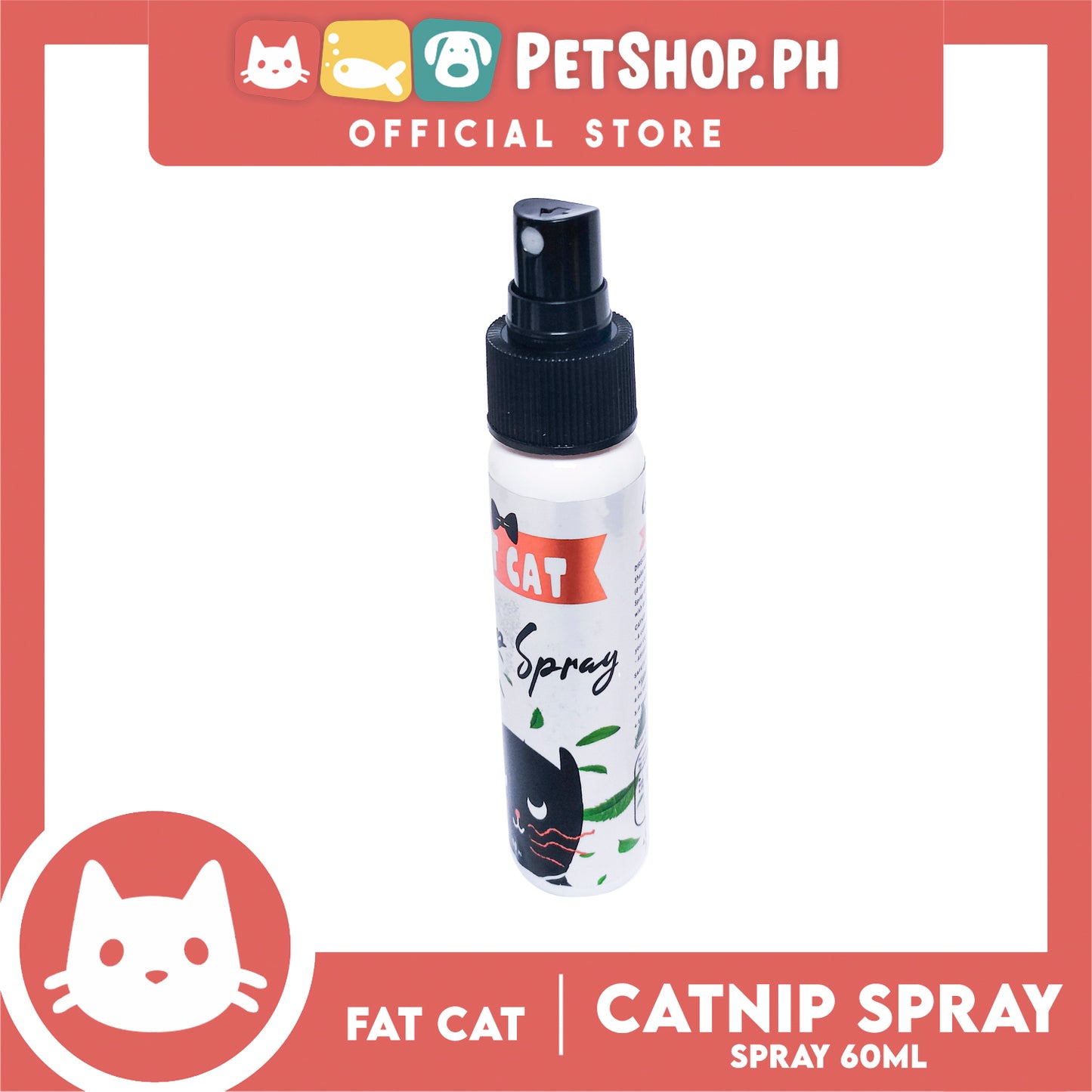 Fat Cat Catnip Spray 60ml Stimulates Playful Behavior And Causes Exhilaration For Cats