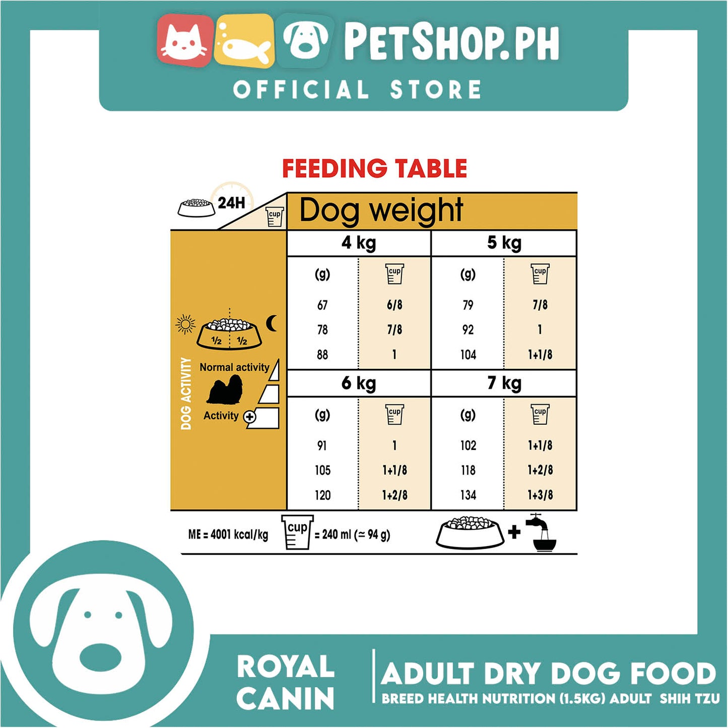 Royal Canin Shih Tzu Adult (1.5kg) Dry Dog Food - Breed Health Nutrition