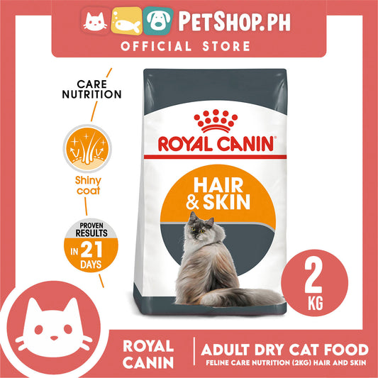 Royal Canin Hair & Skin Care (2kg) Adult Dry Cat Food - Feline Care Nutrition