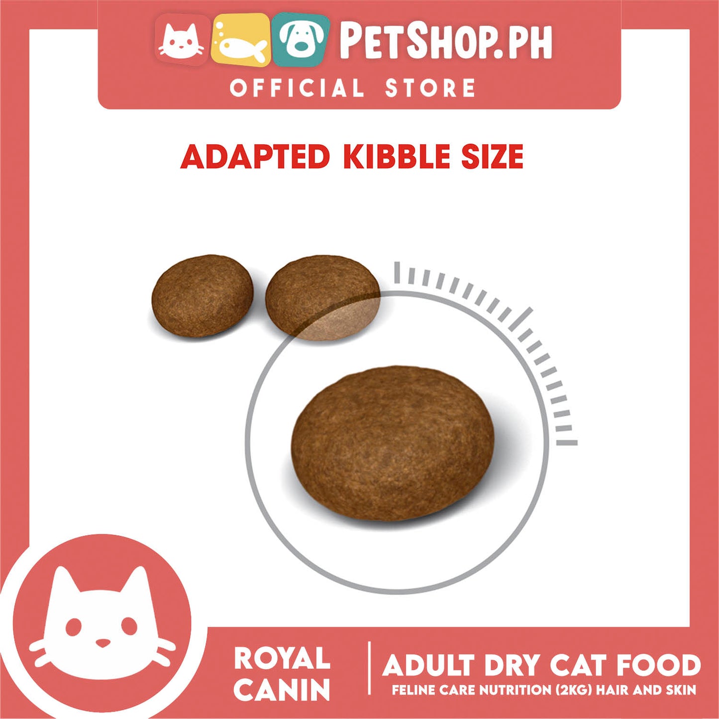 Royal Canin Hair & Skin Care (2kg) Adult Dry Cat Food - Feline Care Nutrition