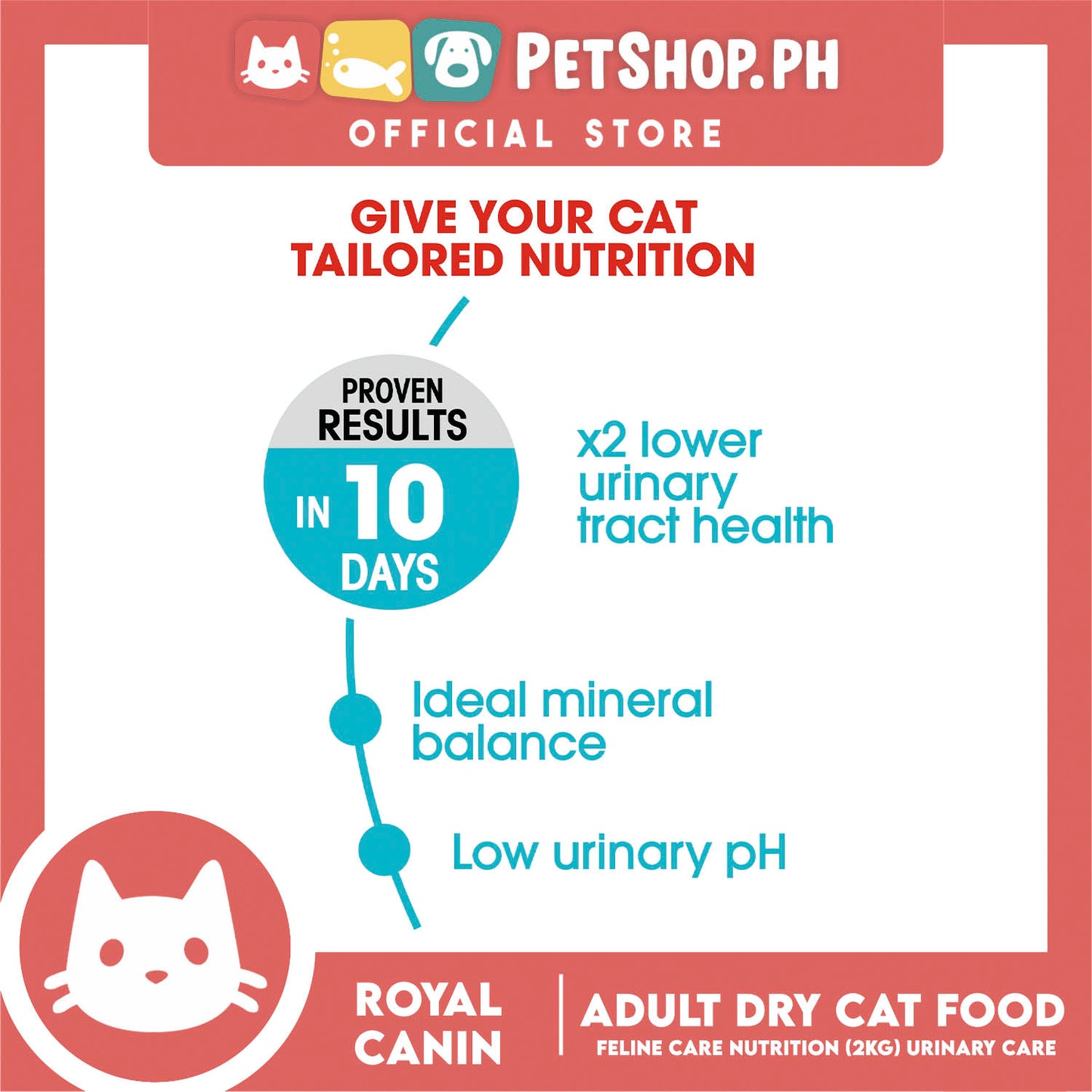 Royal Canin Urinary Care (2kg) Adult Dry Cat Food - Feline Care Nutrition