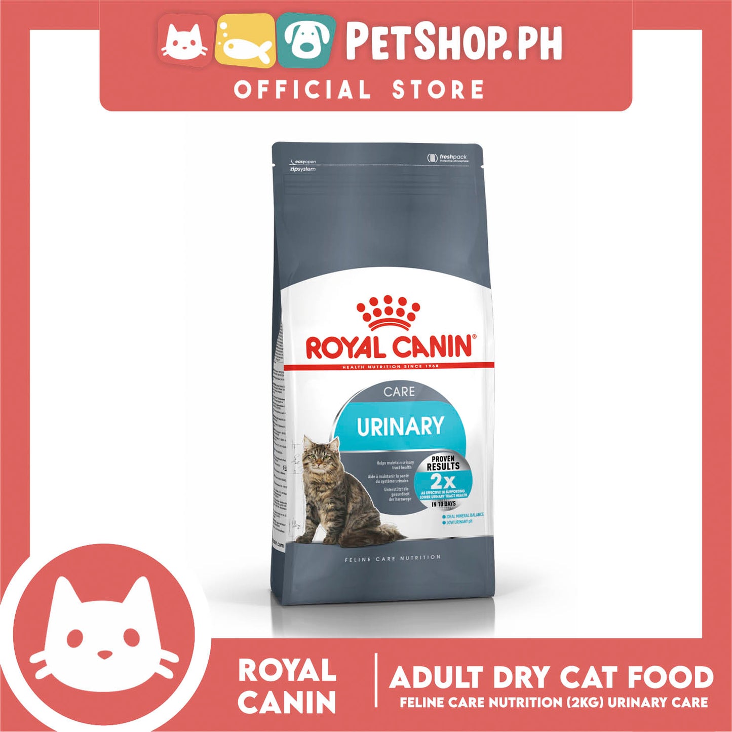 Royal Canin Urinary Care (2kg) Adult Dry Cat Food - Feline Care Nutrition