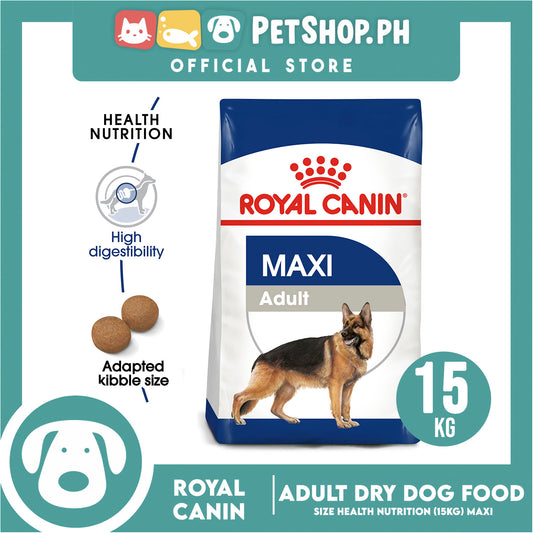 Royal Canin Maxi Adult Dry (15kg) Dog Food - Size Health Nutrition
