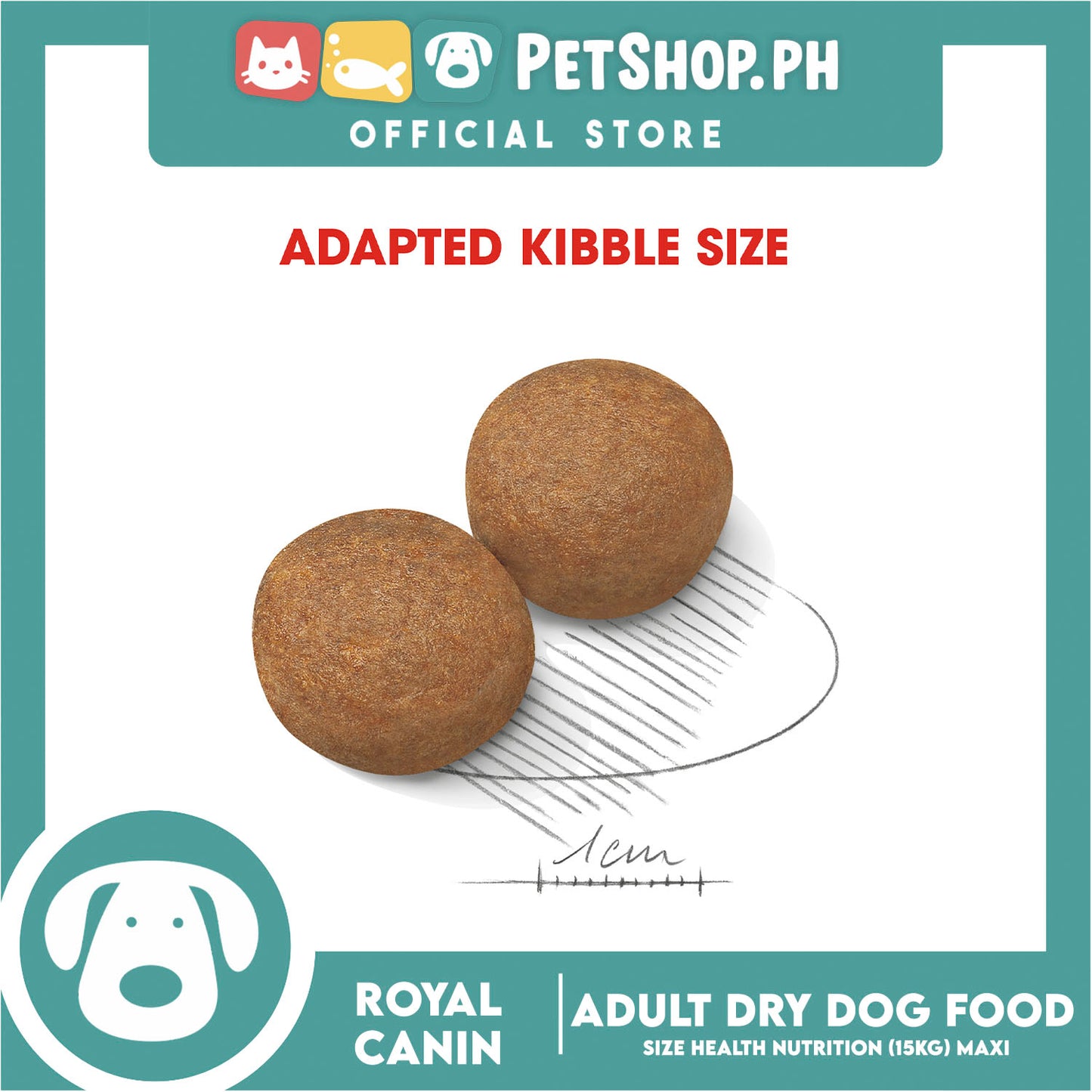 Royal Canin Maxi Adult Dry (15kg) Dog Food - Size Health Nutrition