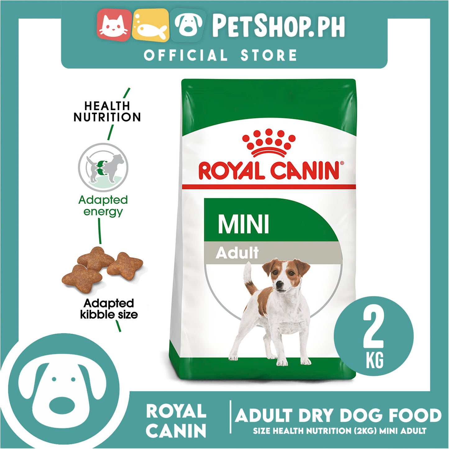 Royal Canin Mini Adult (2kg) Dry Dog Food - Size Health Nutrition