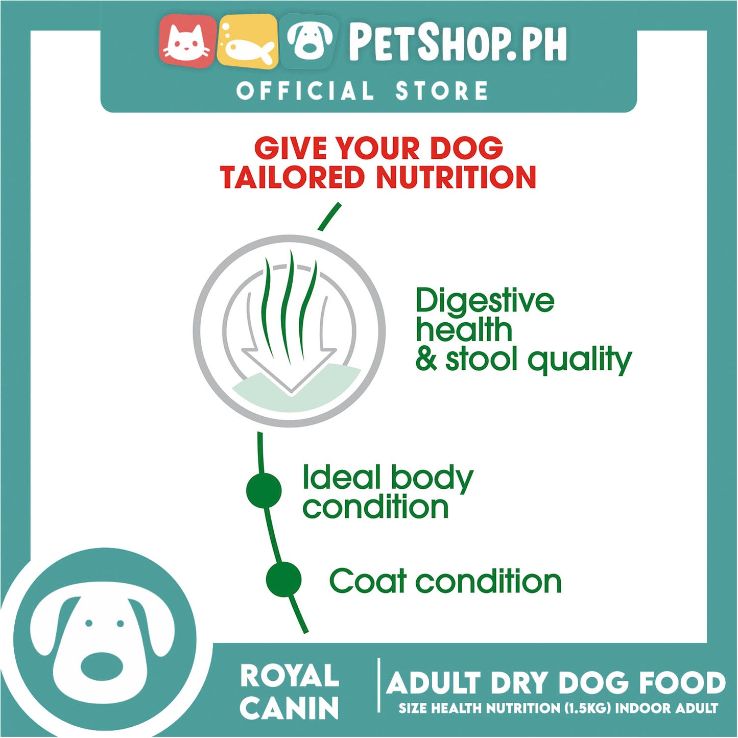 Royal Canin Size Health Nutrition Mini Indoor Adult Dry Dog Food 1.5kg
