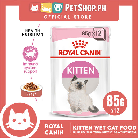 Royal Canin Kitten Gravy (85g x 12) Wet Cat Food - Feline Health Nutrition