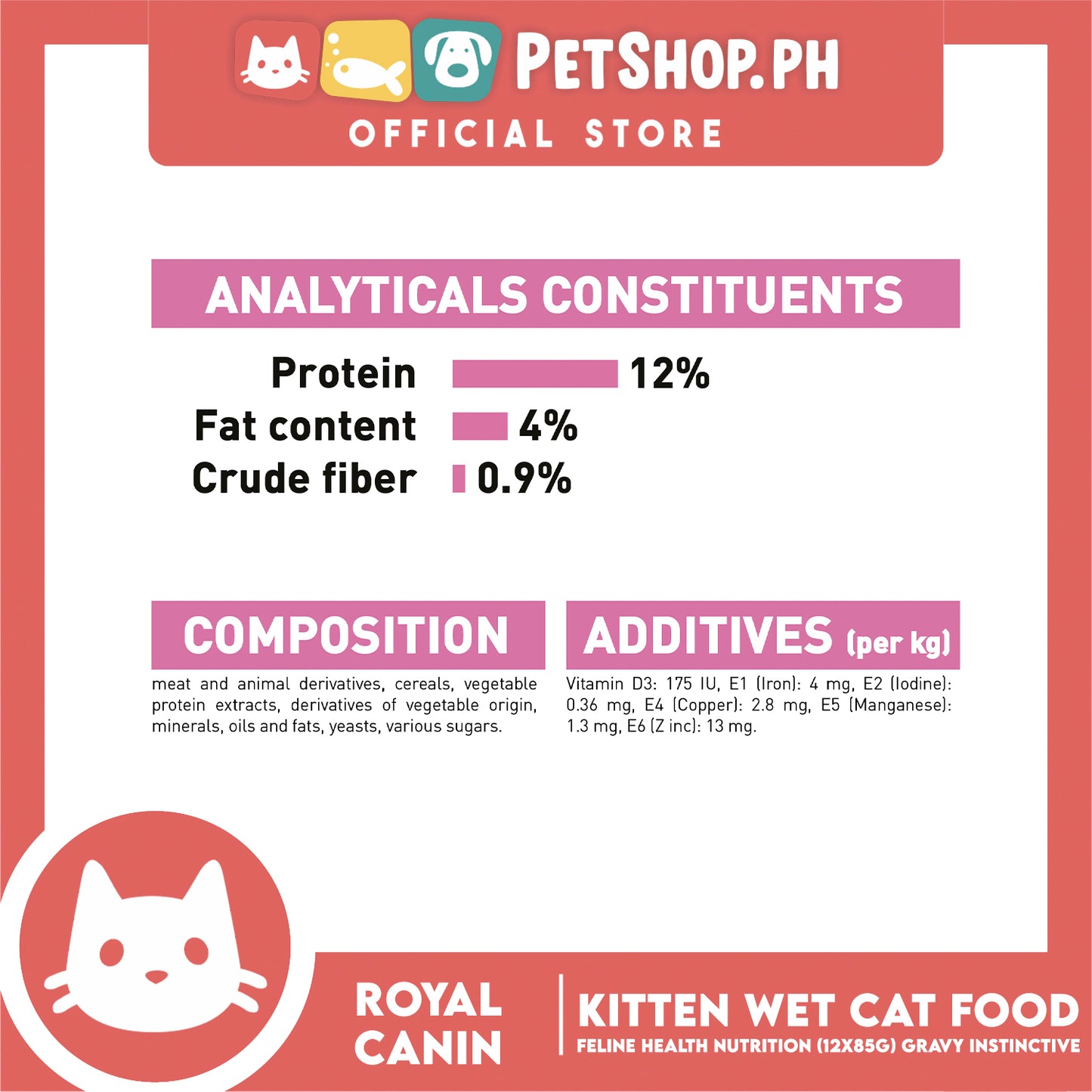 Royal Canin Kitten Gravy (85g x 12) Wet Cat Food - Feline Health Nutrition