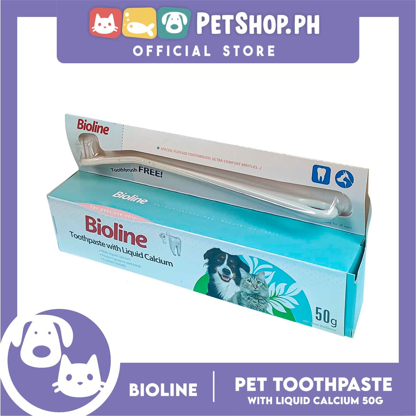 Bioline Toothpaste with Liquid Calcium 50g