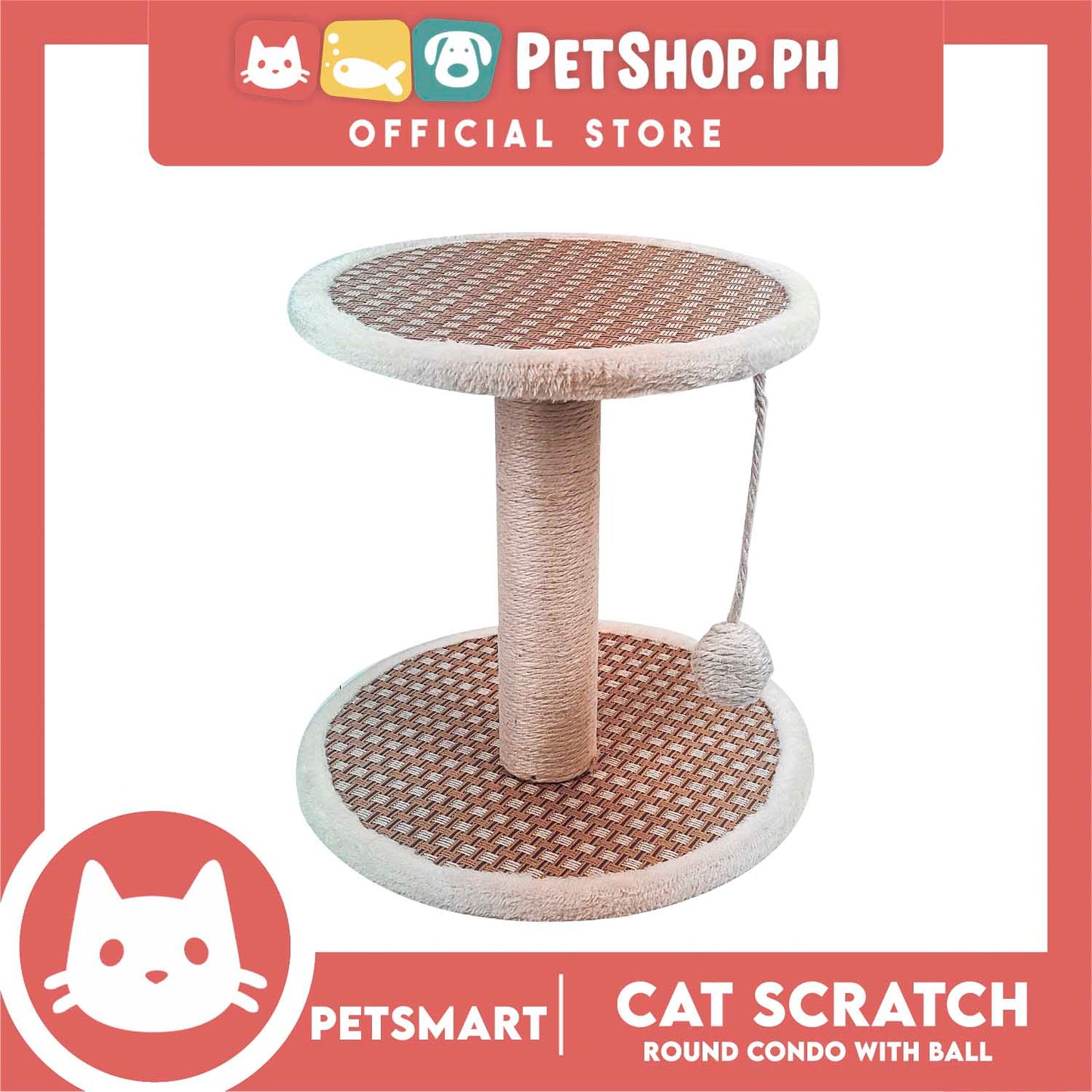 Cat Scratch Post Round Condo LZ-0218
