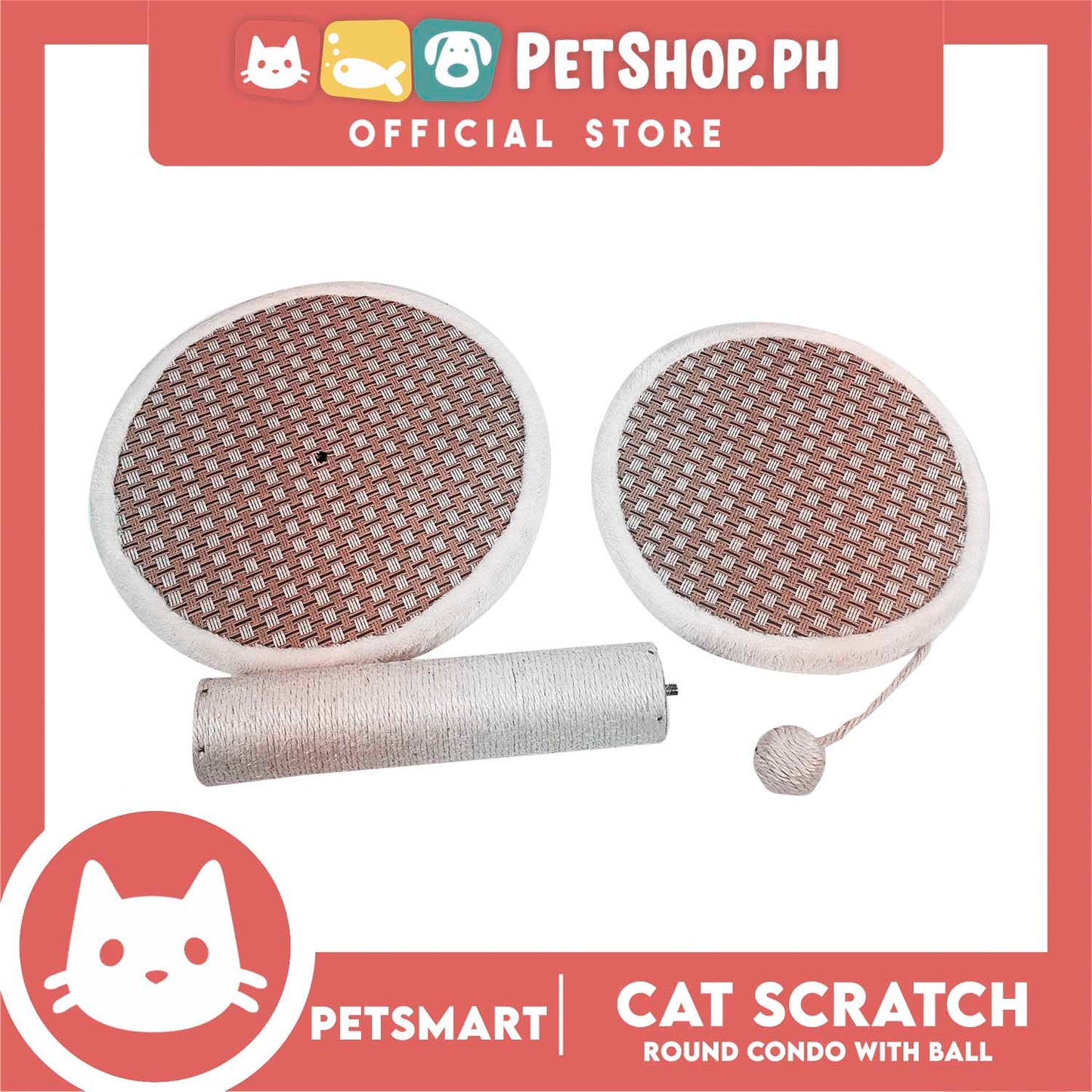 Cat Scratch Post Round Condo LZ-0218