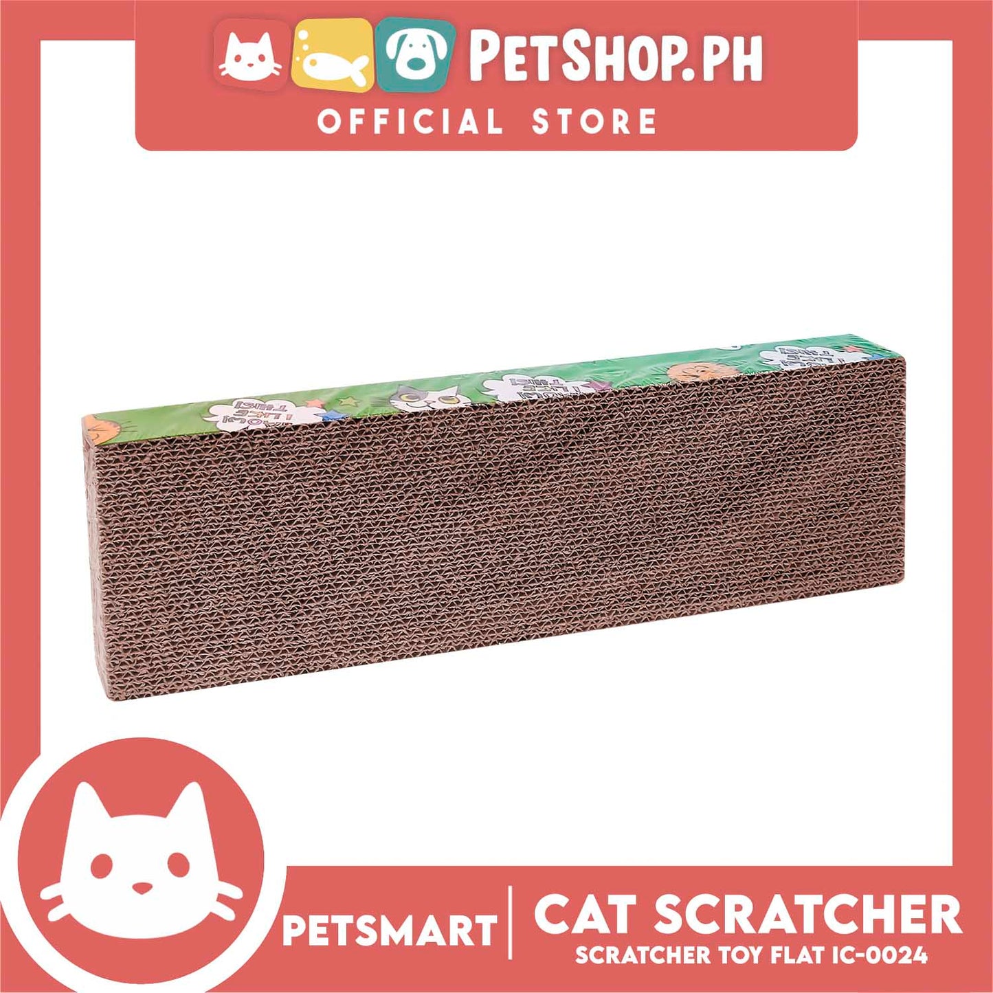 Cat Scratcher Toy Corrugated Cardboard Flat Shape flat IC-0024