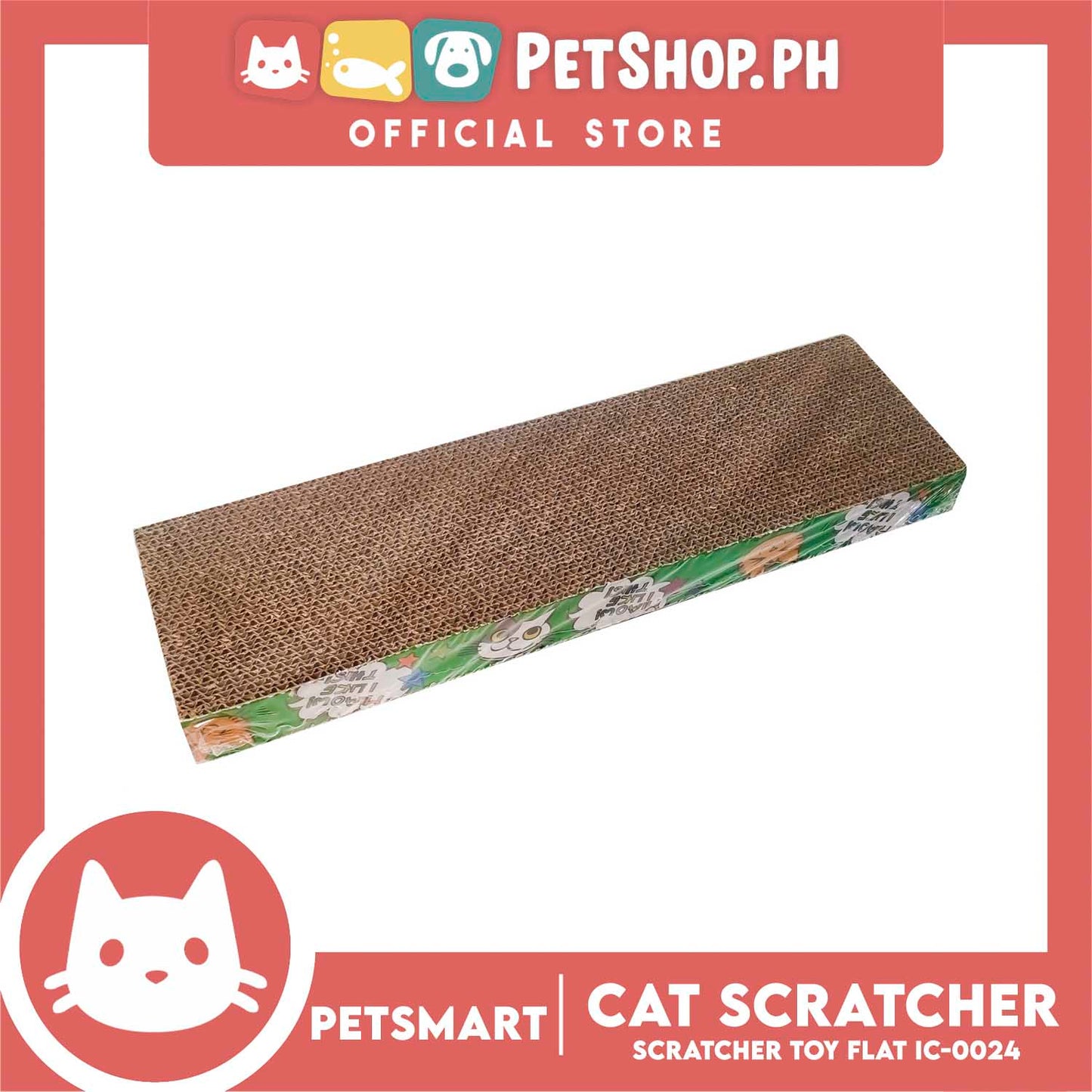 Cat Scratcher Toy Corrugated Cardboard Flat Shape flat IC-0024