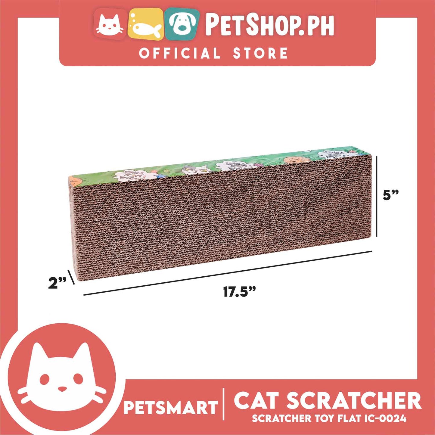 Cat Scratcher Toy Corrugated Cardboard Flat Shape flat IC-0024