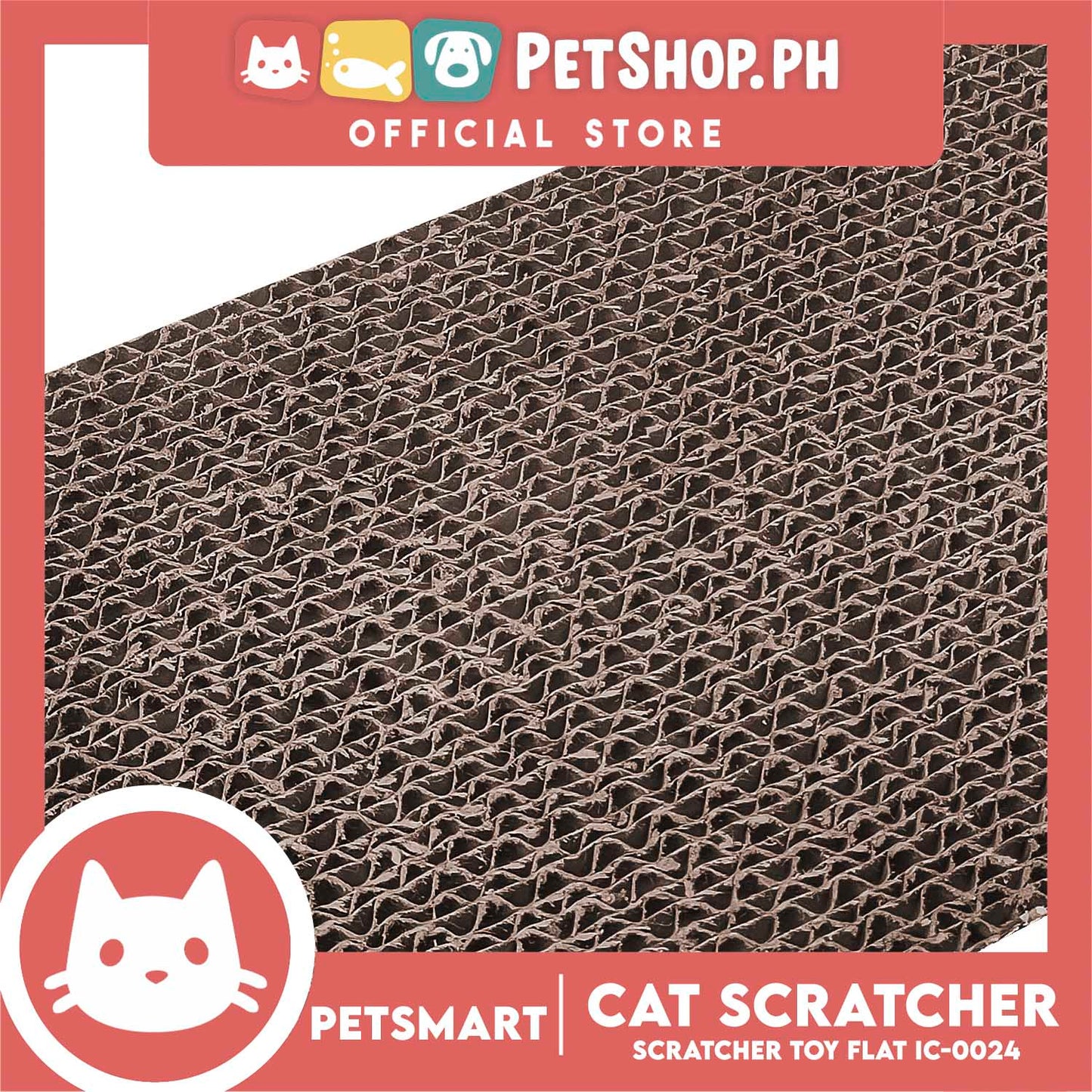 Cat Scratcher Toy Corrugated Cardboard Flat Shape flat IC-0024