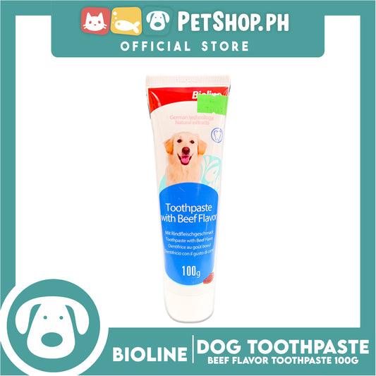 Bioline Toothpaste Beef Flavor 100g For Pets Use Only