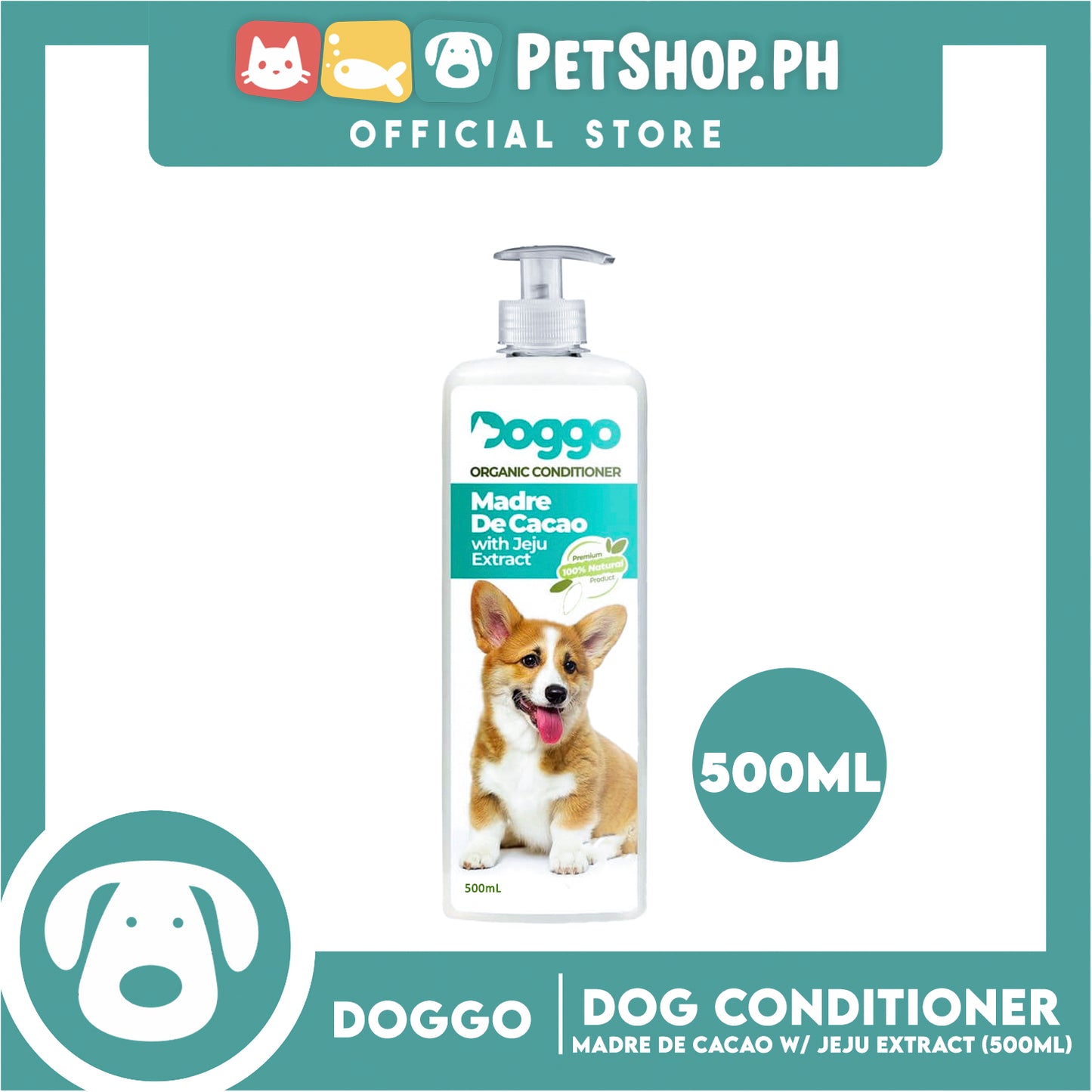 Doggo Organic Conditioner Madre De Cacao with Jeju Extract 500ml