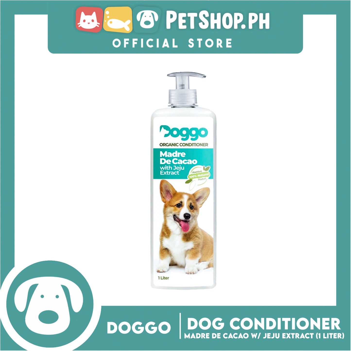 Doggo Organic Conditioner Madre De Cacao with Jeju Extract 1 Liter