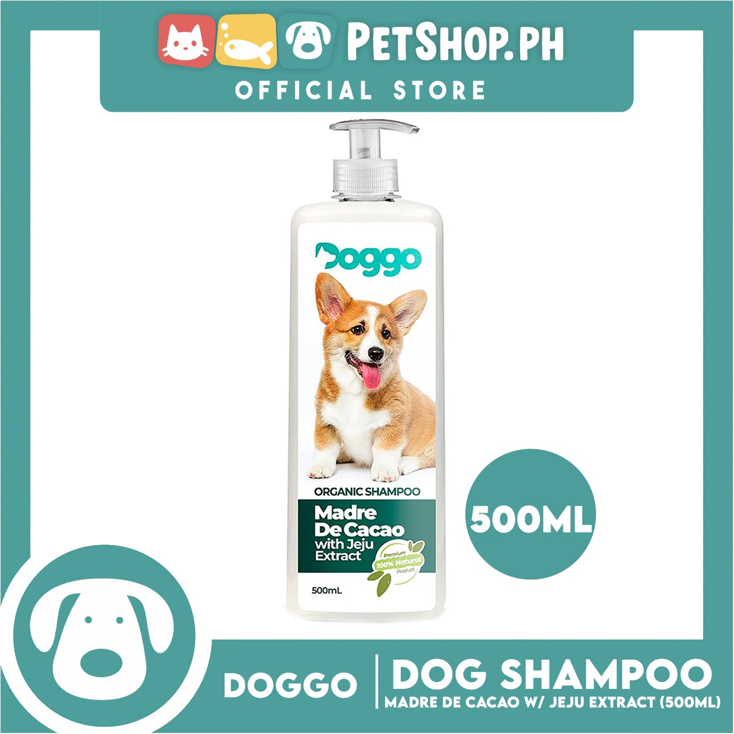Doggo Organic Shampoo Madre De Cacao with Jeju Extract 500ml