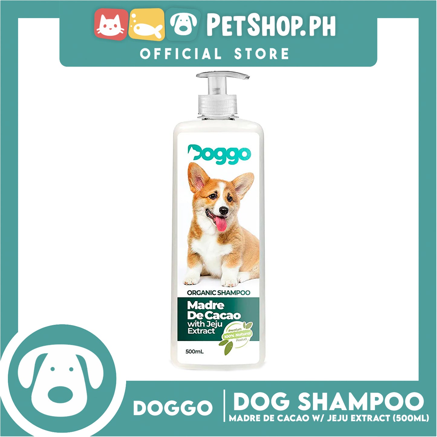 Doggo Organic Shampoo Madre De Cacao with Jeju Extract 500ml