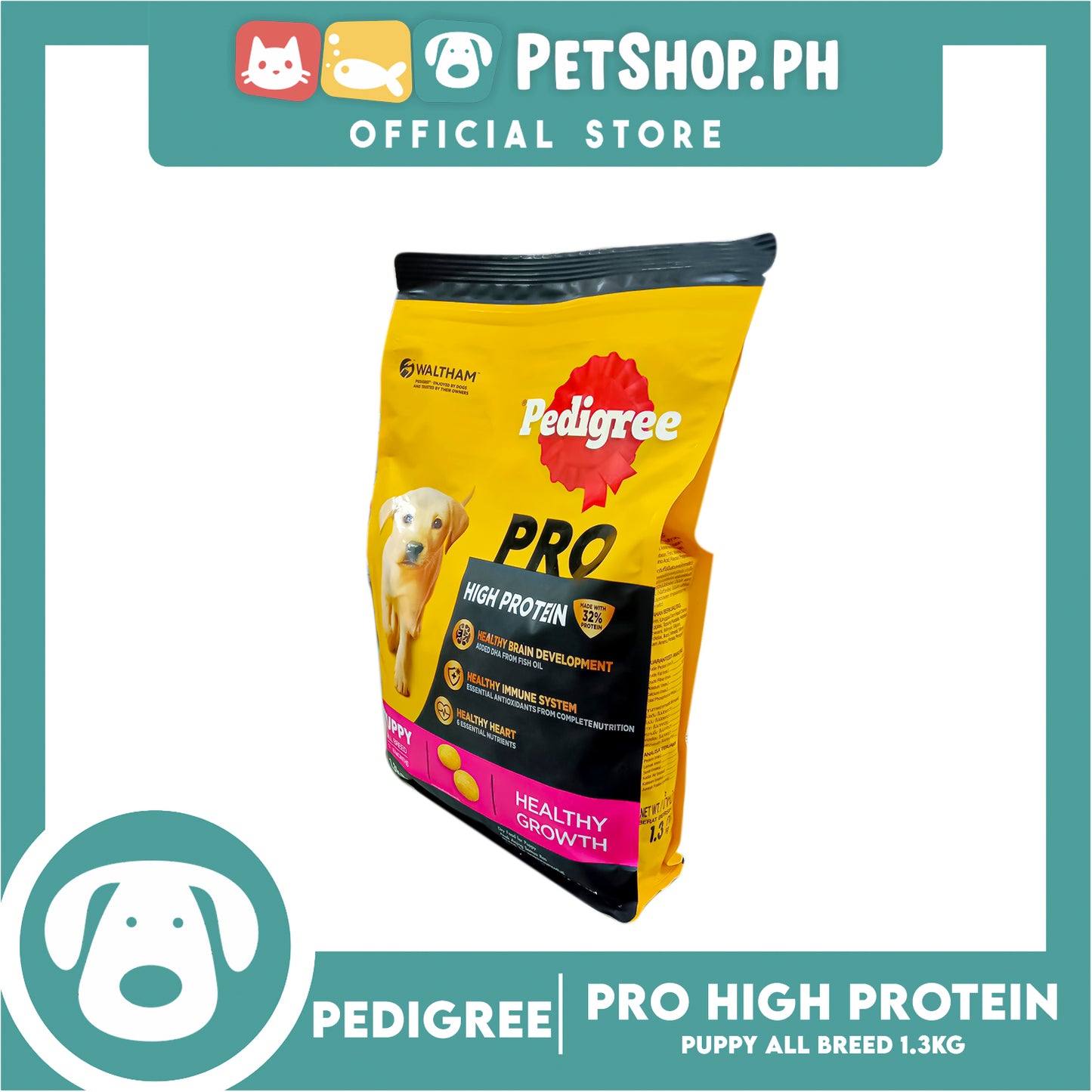 Pedigree Pro Puppy All Breed 1.3kg Dry Food for Puppy Dogs