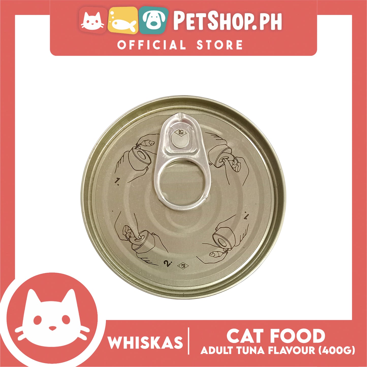 Whiskas Adult Can Tuna 400g Cat Wet Food