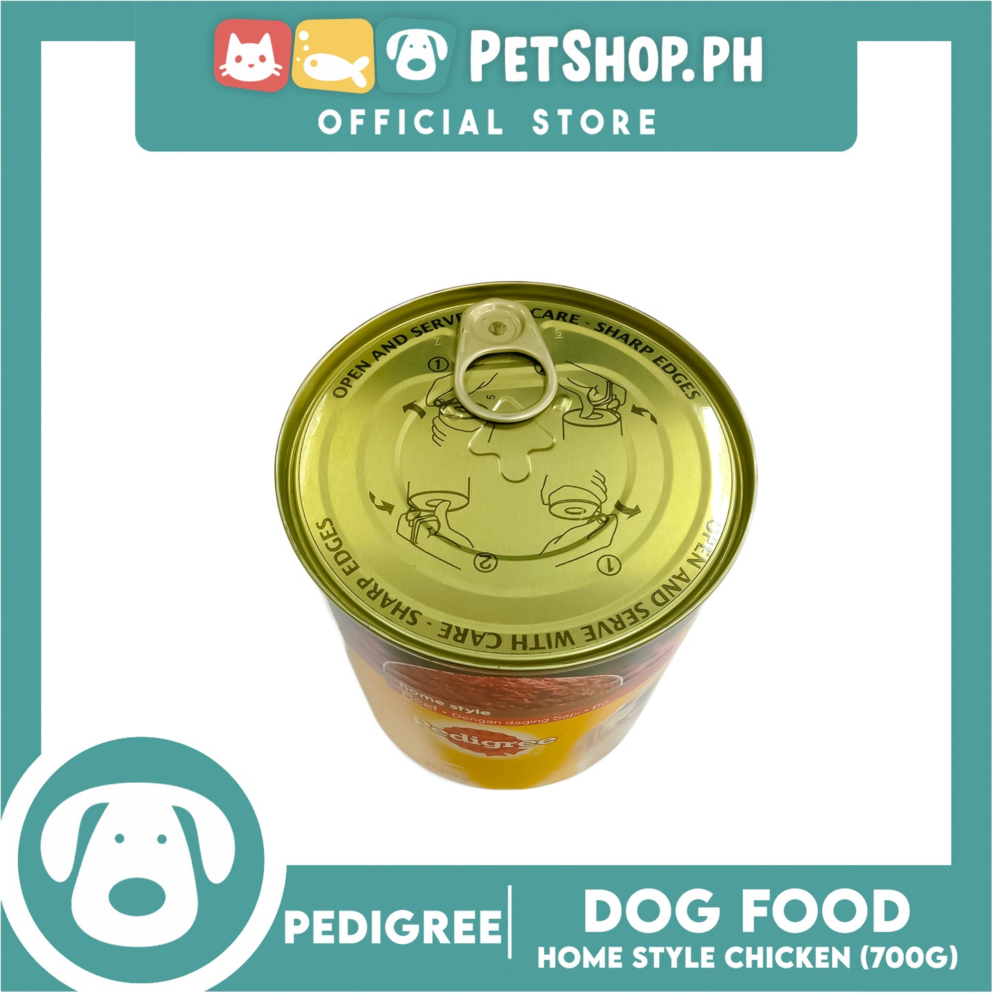 Pedigree Home Style Chicken 700g Made From Real Meat, Canned Dog Food