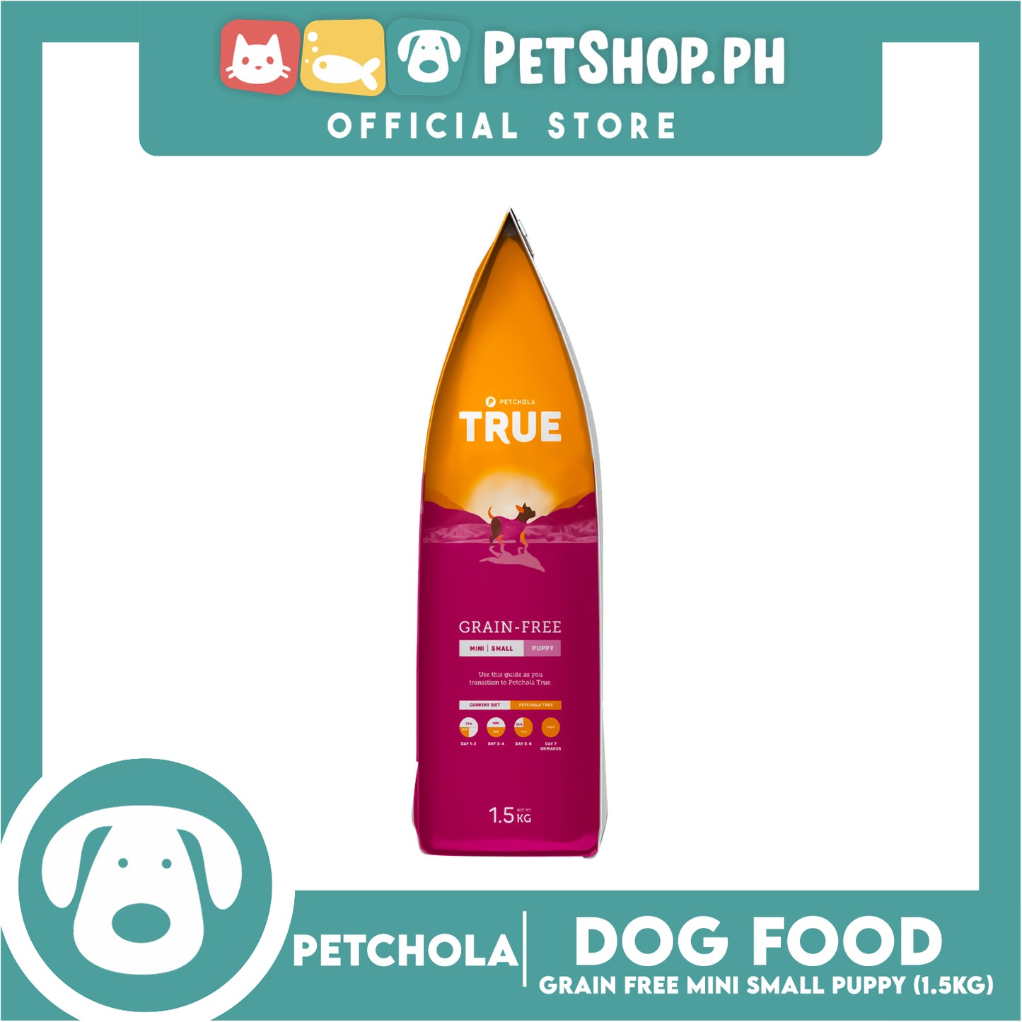 Petchola True Balanced and Complete Nutrition, Grain-Free Mini Small Puppy 1.5kg Dry Dog Food