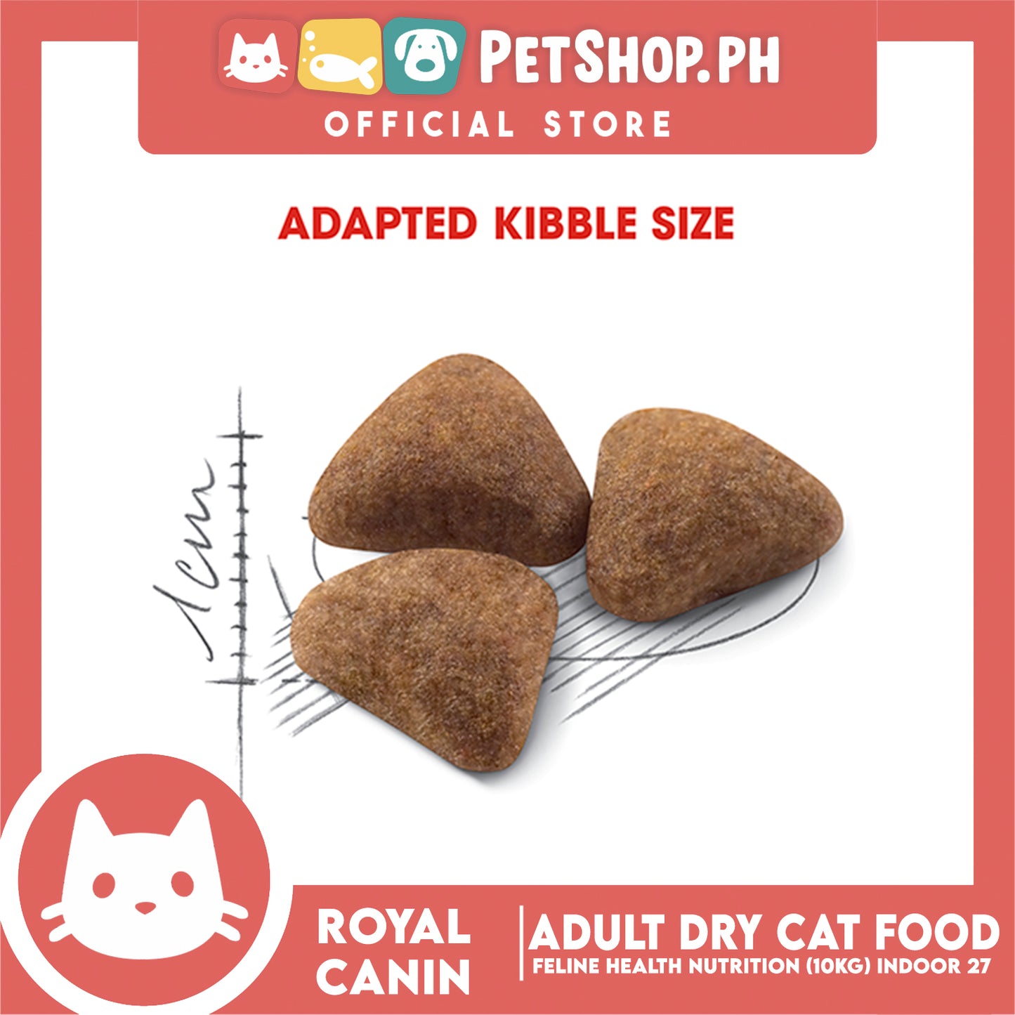 Royal Canin Indoor 27 (10kg) Adult Dry Cat Food - Feline Health Nutrition