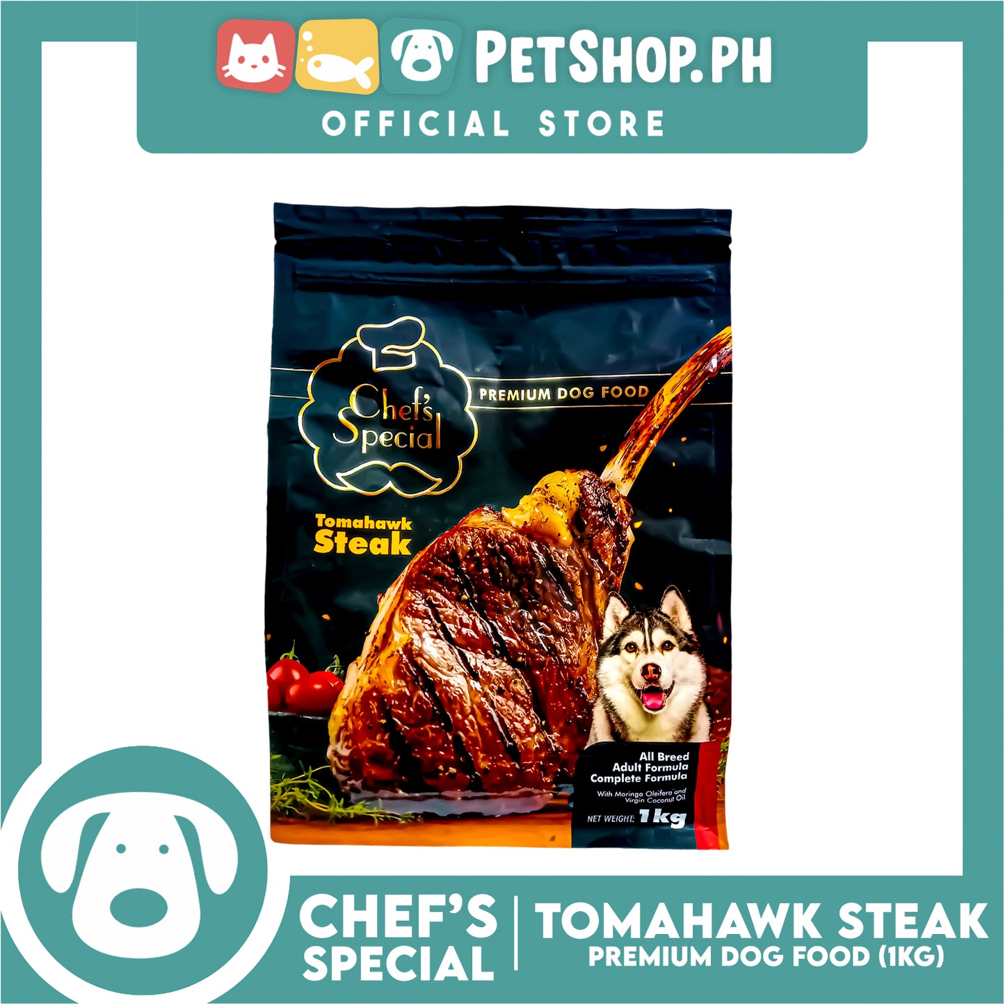 Chef's Special Premium Dog Food Tomahawk Steak 1kg (Adult)