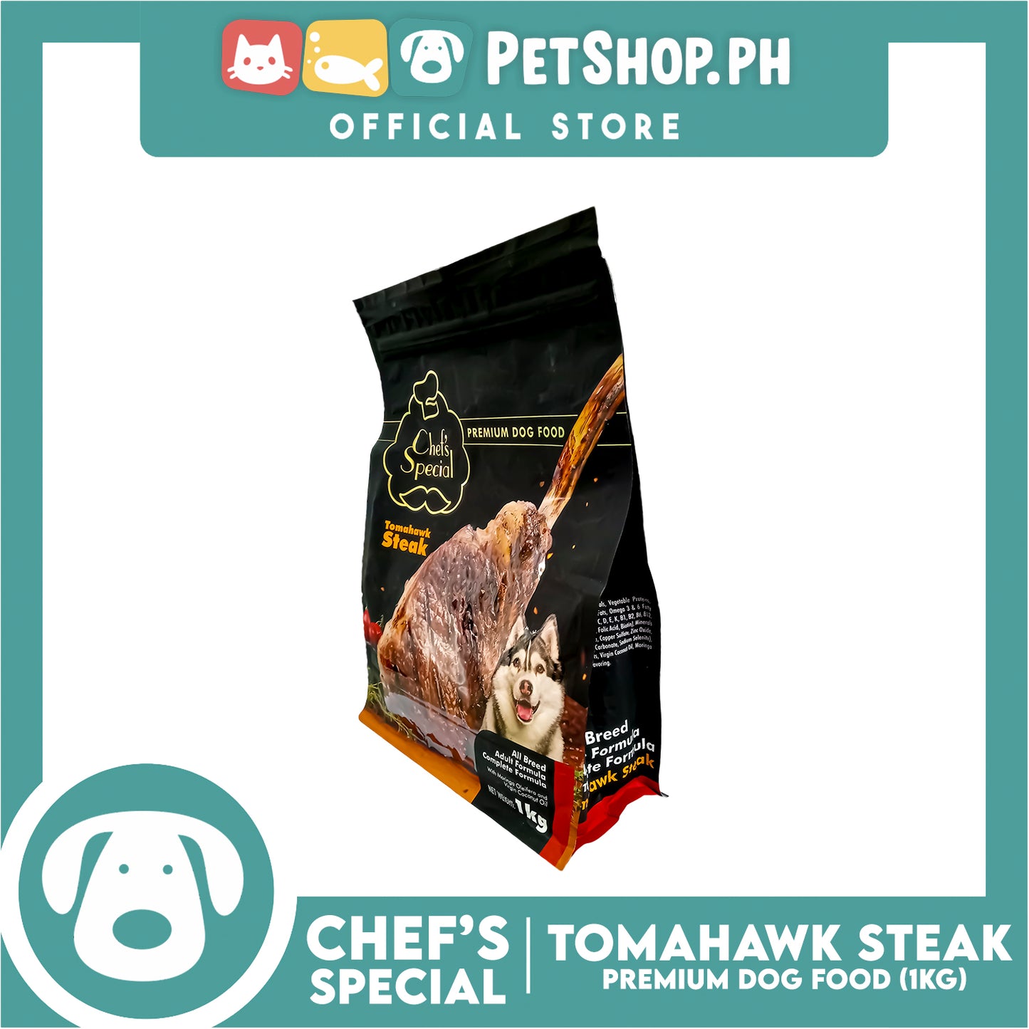 Chef's Special Premium Dog Food Tomahawk Steak 1kg (Adult)