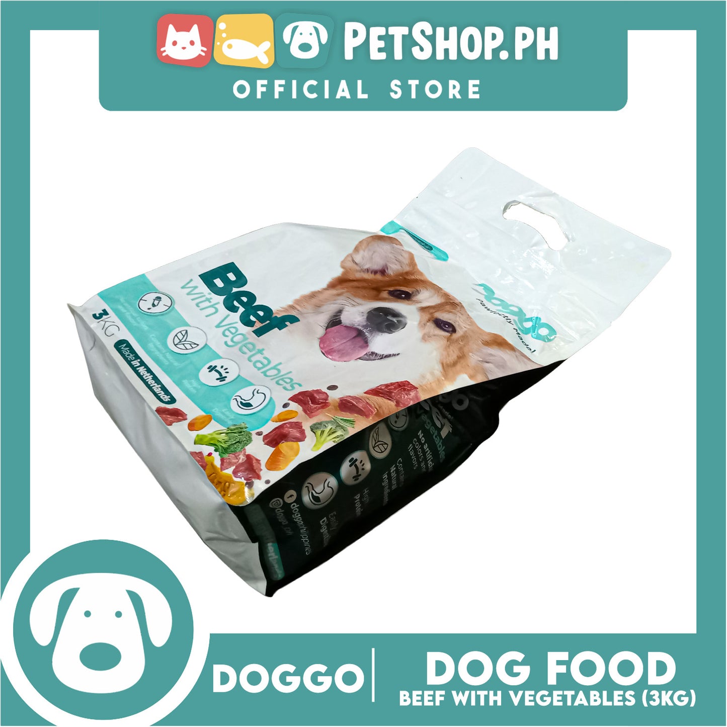 Doggo Beef with Vegetables 3kg Dog Food