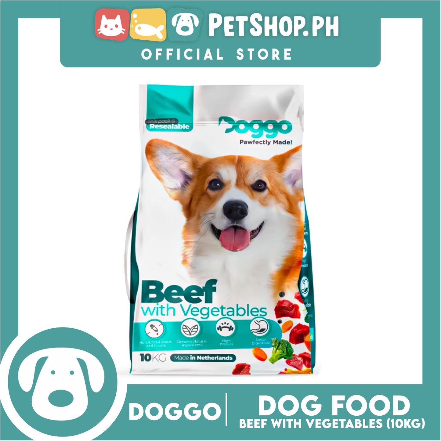 Doggo Beef with Vegetables 10kg Dog Food