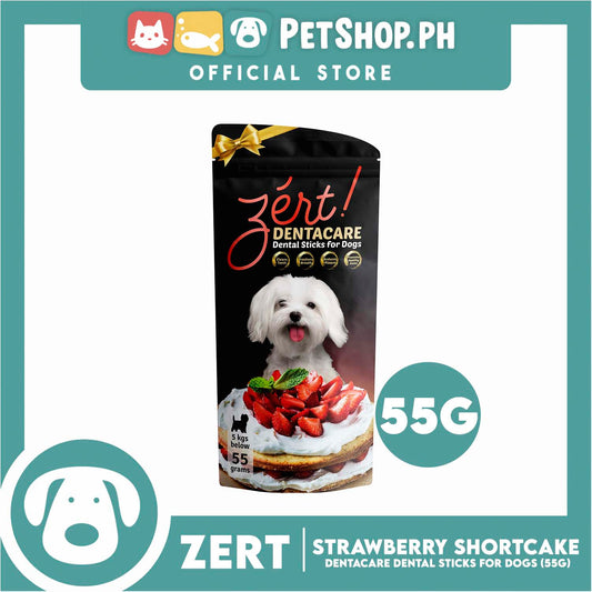 Zert Dentacare Dental Stick for Dogs 55g (Strawberry Shortcake)