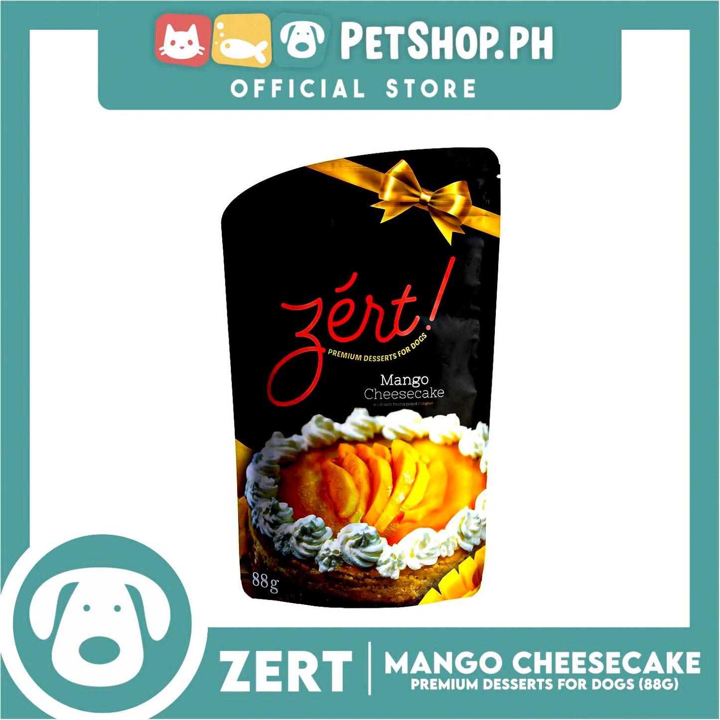 Zert Premium Desserts for Dogs 88g (Mango Cheesecake)