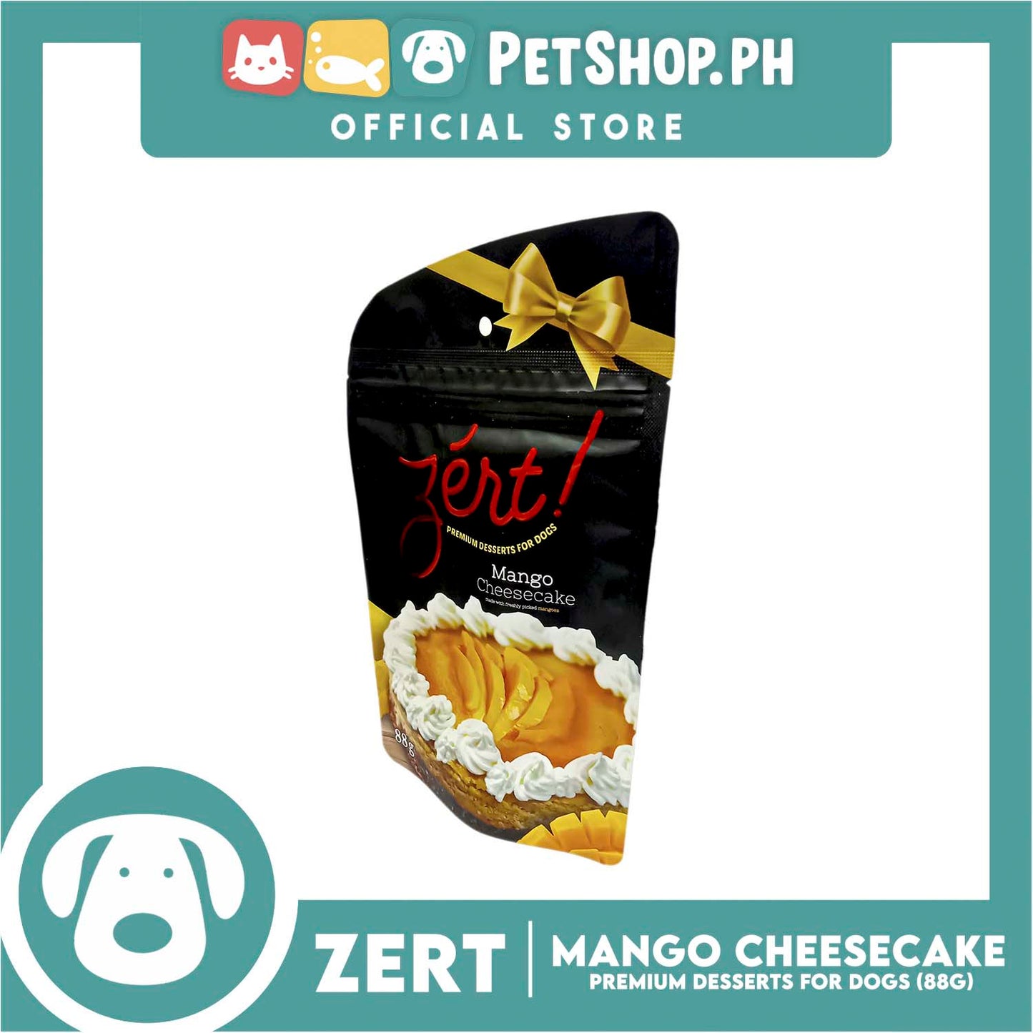 Zert Premium Desserts for Dogs 88g (Mango Cheesecake)