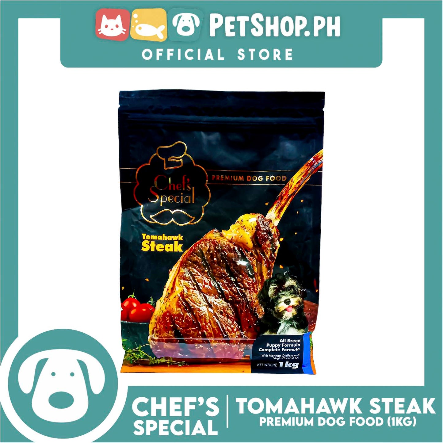 Chef's Special Premium Dog Food Tomahawk Steak 1kg (Puppy)