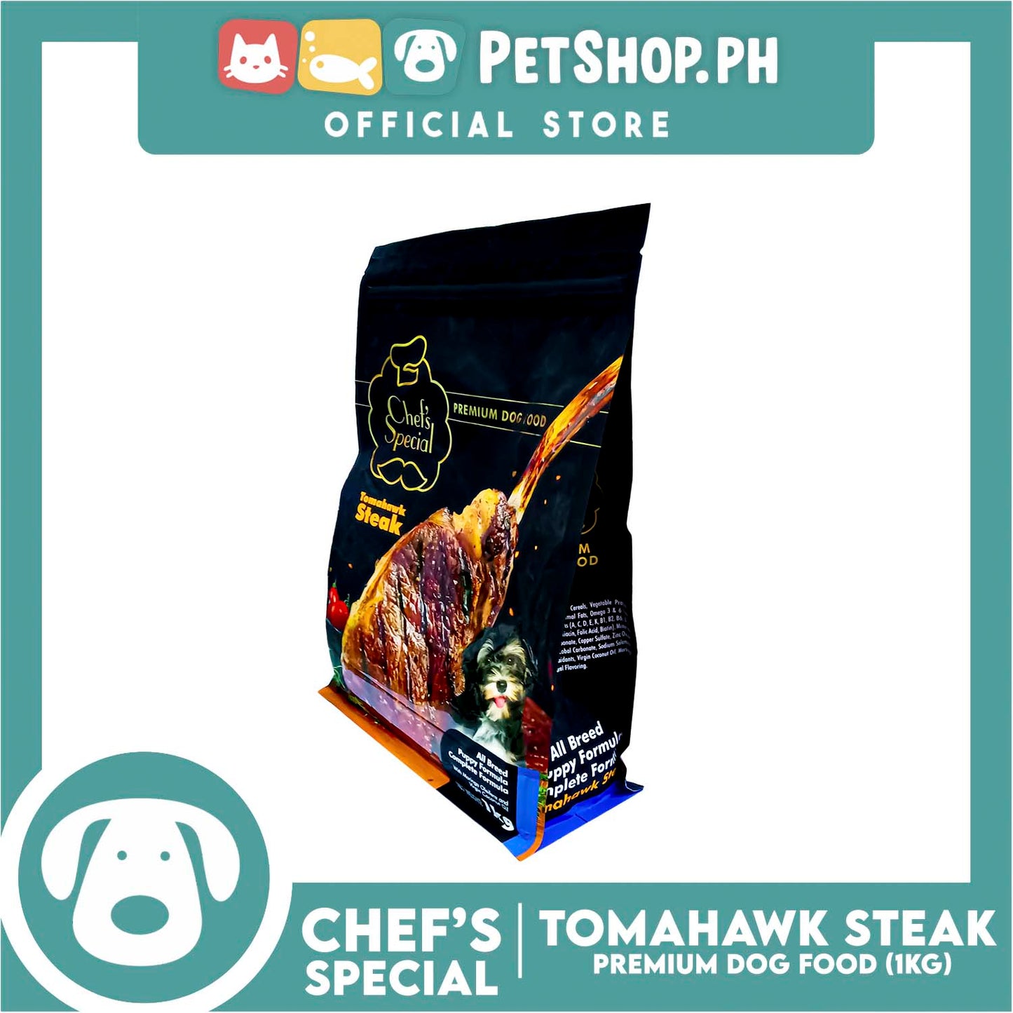 Chef's Special Premium Dog Food Tomahawk Steak 1kg (Puppy)