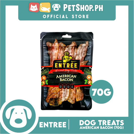 Entrée Gourmet American Bacon Dog Treats 70g