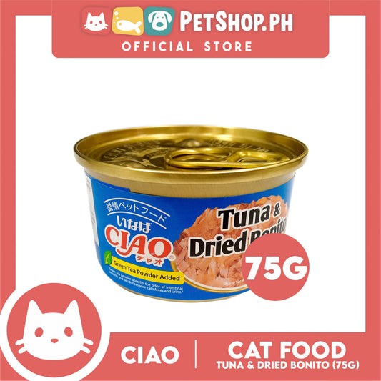 Ciao Tuna and Dried Bonito 75g Cat Canned Wet Food