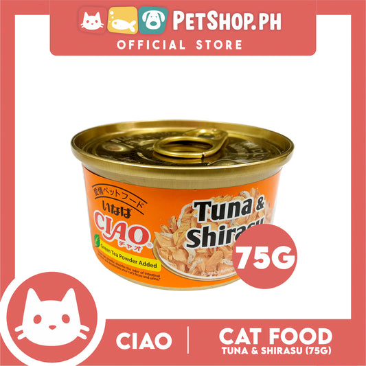 Ciao Tuna and Shirasu 75g Cat Canned Wet Food