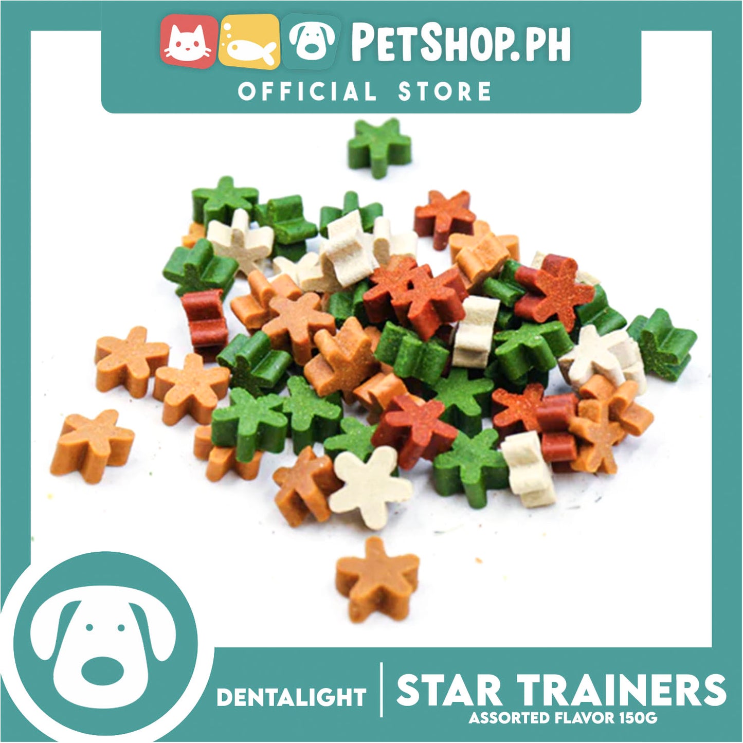 Dentalight Star Trainer (Assorted Flavor) Reward and Motivate Dog Treats 150g