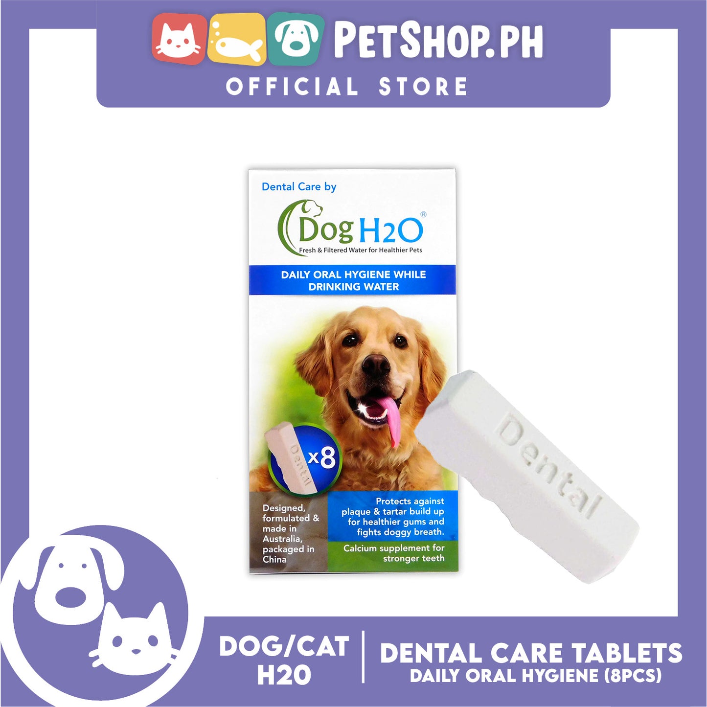 Dog/Cat H20 Dental Care (8pcs/pack)