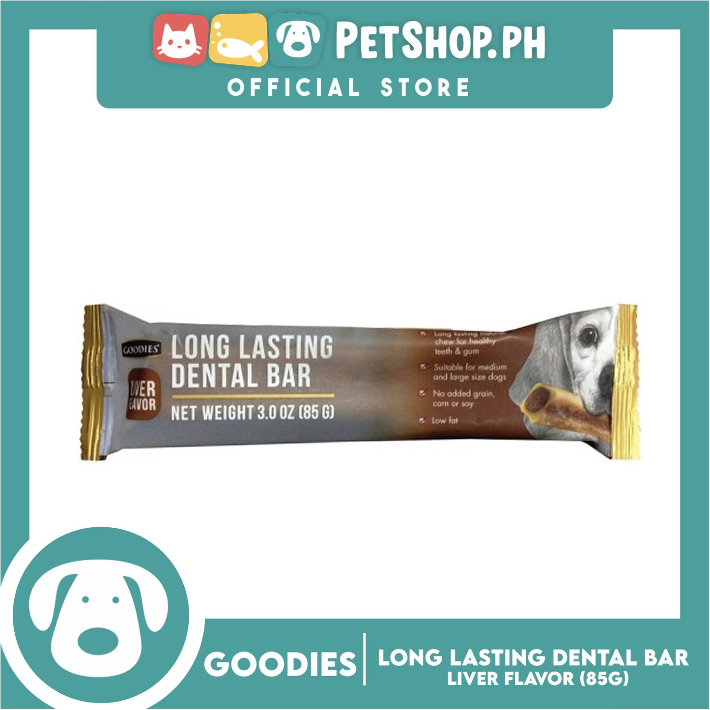 Goodies Long Lasting Dental Bar Dog Treats (Liver Flavor) 85g