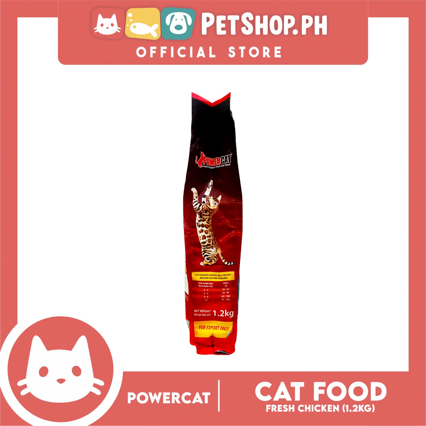 PowerCat Fresh Chicken 1.2kg Cat Dry Food