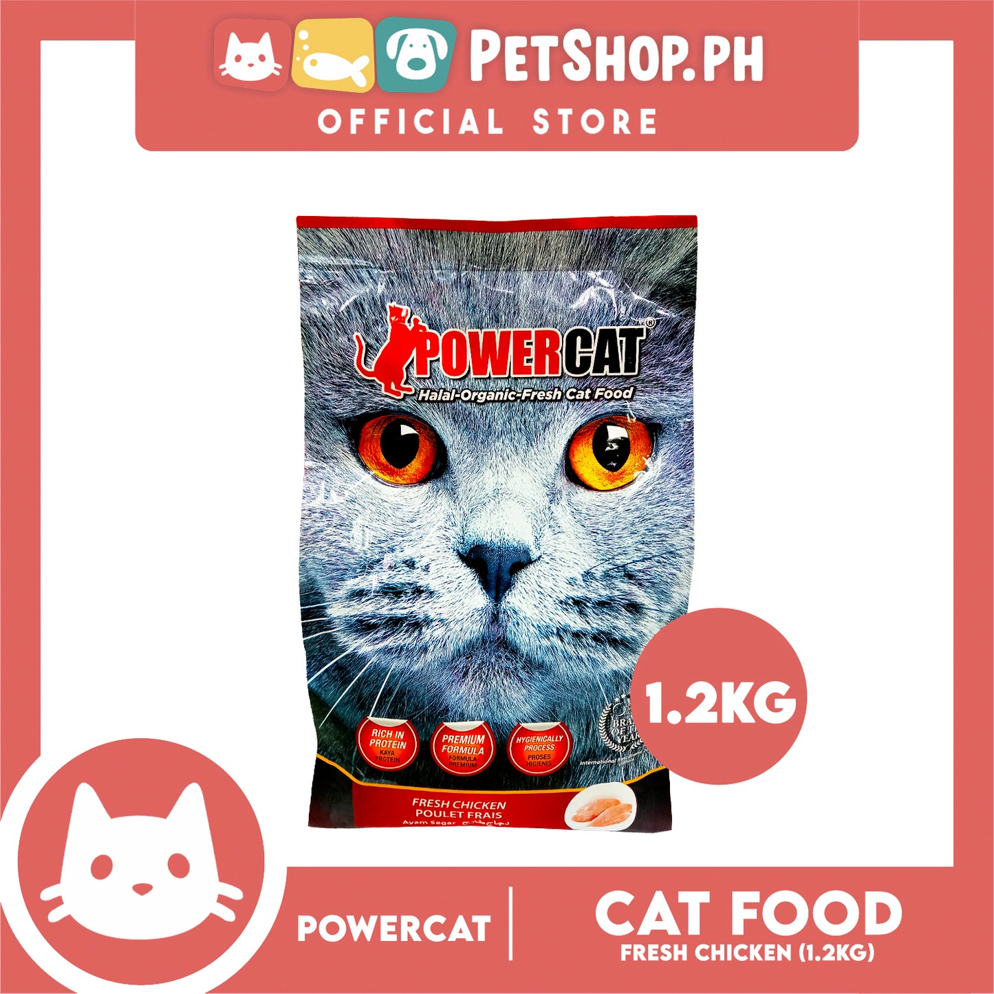 PowerCat Fresh Chicken 1.2kg Cat Dry Food
