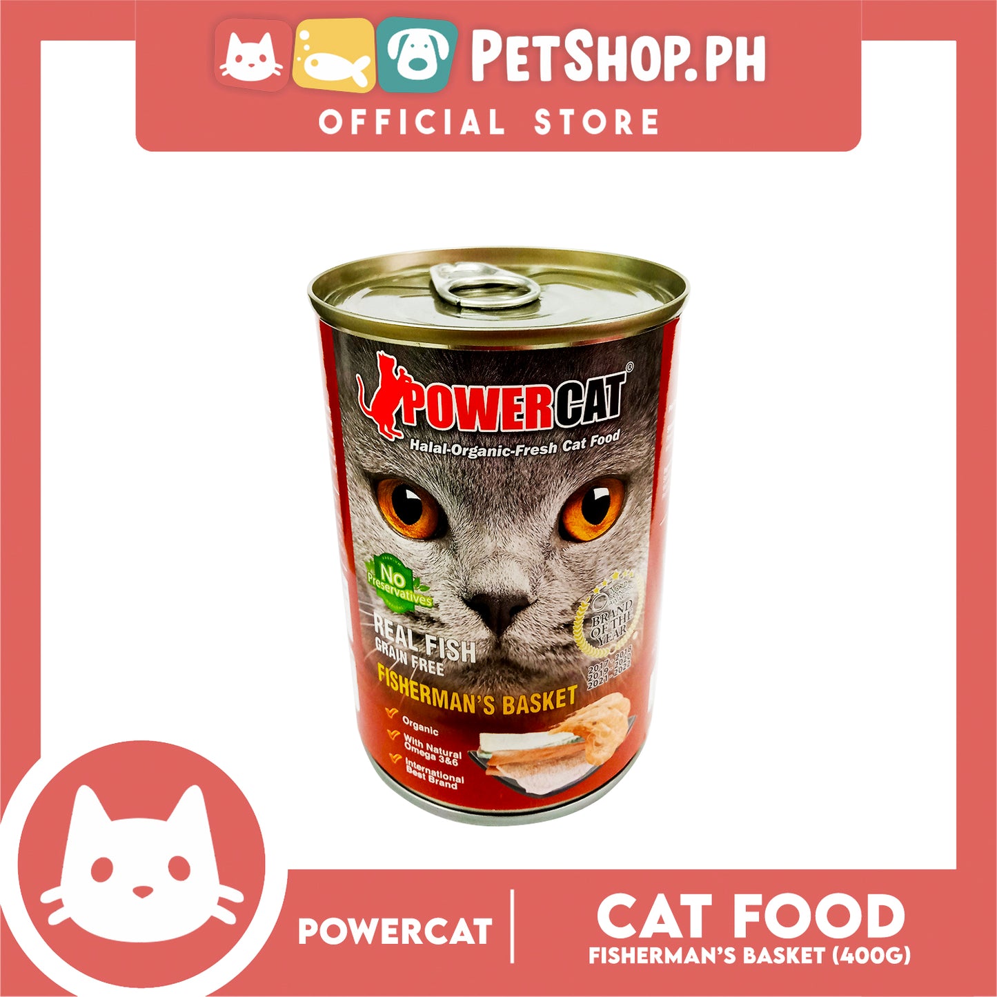 PowerCat Fisherman Basket 400g Wet Canned Cat Food