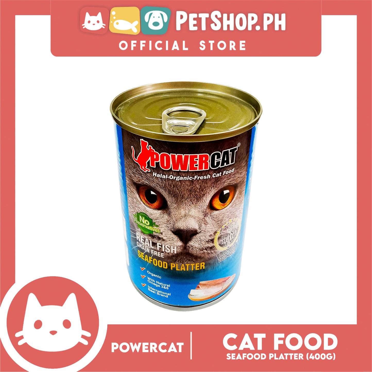 PowerCat Seafood Platter 400g Wet Canned Cat Food